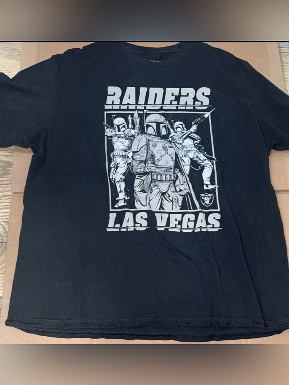 Junk Food Clothing Black Raiders Las Vegas Star Wars Graphic Tee